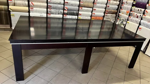 Stół bilardowy 8 ft z blatem kamiennym + akcesoria (wenge, funkcja stołu salonowego) — zdjęcie 3